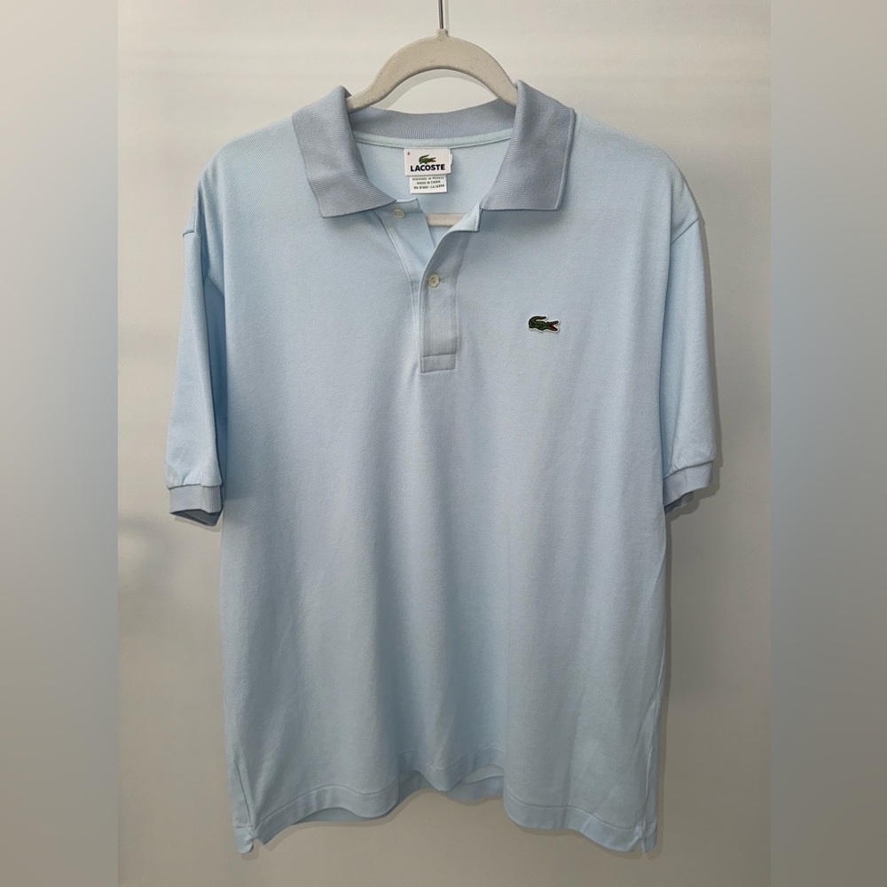 Lacoste Men’s Polo Shirt in Light Blue, Size XL